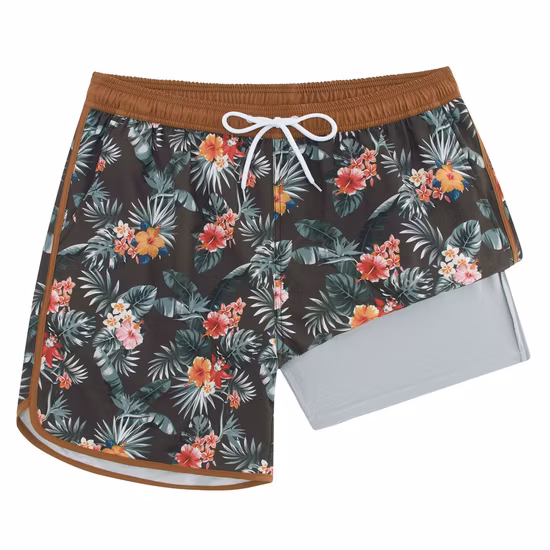 High Quality Custom Boardshorts 4 Way Stretch Sublimation Printed Men Beach Shorts Swim Trunks for Sale
